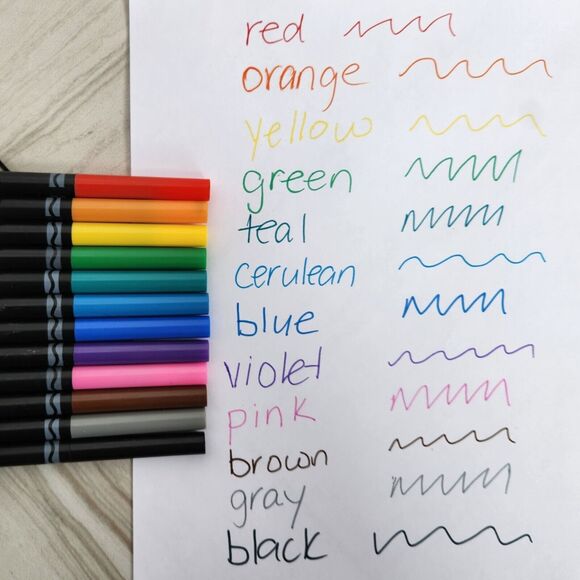 Lot of 2-Crayola Adult Coloring 12Ct Fine Line Markers and 24Ct. Colored Pencils - Picture 4 of 10